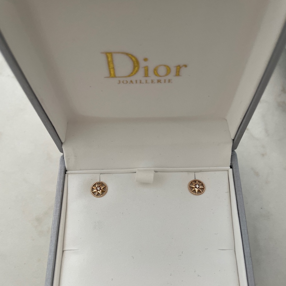 Dior Rose Des Vents Rose Gold Earrings